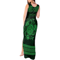 Personalized Montgomeryshire Sir Drefaldwyn Tank Maxi Dress Green Water Triskele Celtic-inspired - Wonder Print Shop