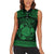 Personalized Montgomeryshire Sir Drefaldwyn Women Sleeveless Polo Shirt Green Water Triskele Celtic-inspired - Wonder Print Shop