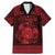Personalized Montgomeryshire Sir Drefaldwyn Family Matching Mermaid Dress and Hawaiian Shirt Red Water Triskele Celtic-inspired - Wonder Print Shop
