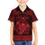 Personalized Montgomeryshire Sir Drefaldwyn Family Matching Short Sleeve Bodycon Dress and Hawaiian Shirt Red Water Triskele Celtic-inspired - Wonder Print Shop