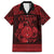 Personalized Montgomeryshire Sir Drefaldwyn Family Matching Summer Maxi Dress and Hawaiian Shirt Red Water Triskele Celtic-inspired - Wonder Print Shop