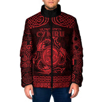 Personalized Montgomeryshire Sir Drefaldwyn Padded Jacket Red Water Triskele Celtic-inspired - Wonder Print Shop
