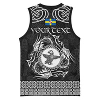 Personalized Pembrokeshire Sir Benfro Basketball Jersey Black Puffin Celtic-inspired - Wonder Print Shop