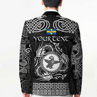 Personalized Pembrokeshire Sir Benfro Blazer Black Puffin Celtic-inspired - Wonder Print Shop