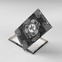 Personalized Pembrokeshire Sir Benfro Canvas Wall Art Black Puffin Celtic-inspired - Wonder Print Shop