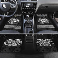 Personalized Pembrokeshire Sir Benfro Car Mats Black Puffin Celtic-inspired - Wonder Print Shop