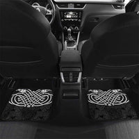 Personalized Pembrokeshire Sir Benfro Car Mats Black Puffin Celtic-inspired - Wonder Print Shop