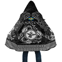 Personalized Pembrokeshire Sir Benfro Cloak Black Puffin Celtic-inspired - Wonder Print Shop