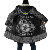 Personalized Pembrokeshire Sir Benfro Cloak Black Puffin Celtic-inspired - Wonder Print Shop