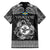 Personalized Pembrokeshire Sir Benfro Family Matching Long Sleeve Bodycon Dress and Hawaiian Shirt Black Puffin Celtic-inspired - Wonder Print Shop