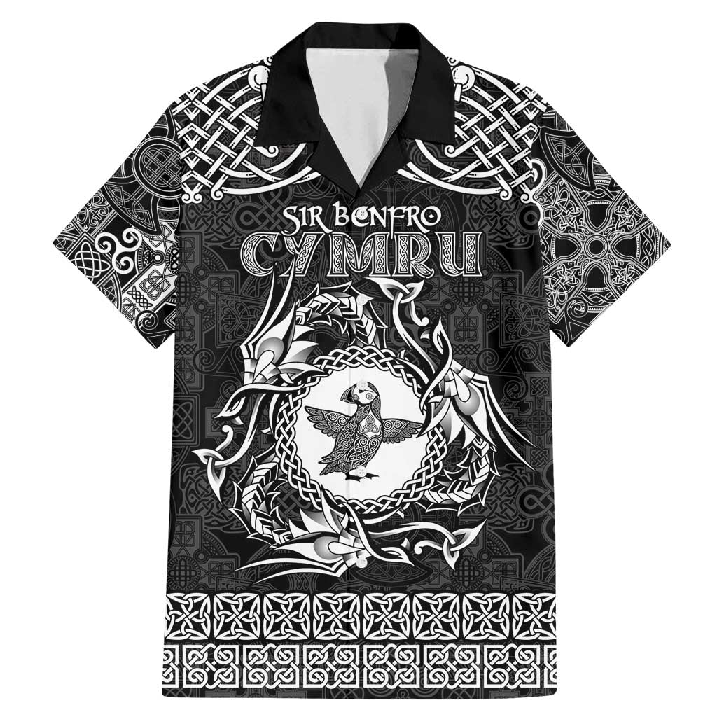 Personalized Pembrokeshire Sir Benfro Family Matching Mermaid Dress and Hawaiian Shirt Black Puffin Celtic-inspired - Wonder Print Shop