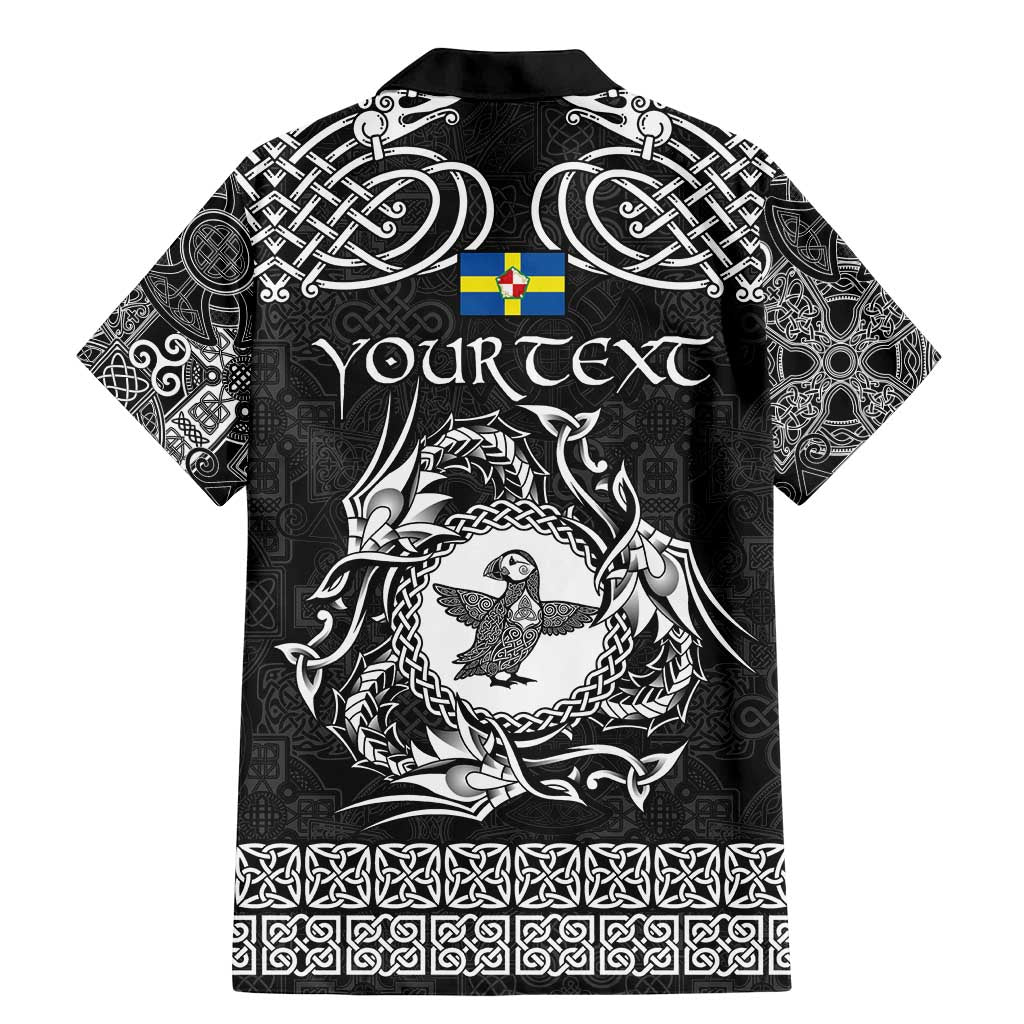 Personalized Pembrokeshire Sir Benfro Family Matching Mermaid Dress and Hawaiian Shirt Black Puffin Celtic-inspired - Wonder Print Shop
