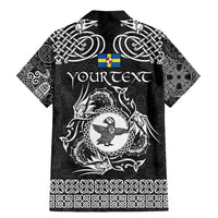 Personalized Pembrokeshire Sir Benfro Family Matching Mermaid Dress and Hawaiian Shirt Black Puffin Celtic-inspired - Wonder Print Shop