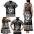 Personalized Pembrokeshire Sir Benfro Family Matching Tank Maxi Dress and Hawaiian Shirt Black Puffin Celtic-inspired - Wonder Print Shop