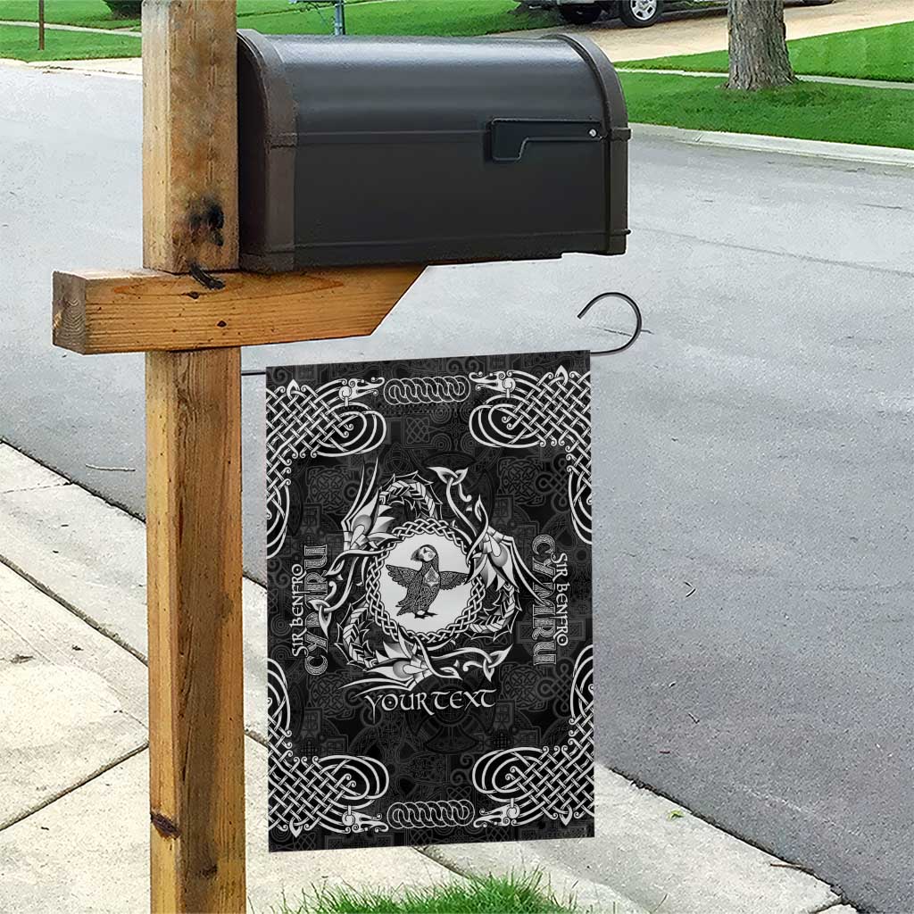 Personalized Pembrokeshire Sir Benfro Garden Flag Black Puffin Celtic-inspired - Wonder Print Shop