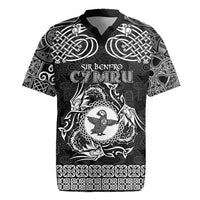 Personalized Pembrokeshire Sir Benfro Rugby Jersey Black Puffin Celtic-inspired - Wonder Print Shop