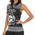 Personalized Pembrokeshire Sir Benfro Women Sleeveless Polo Shirt Black Puffin Celtic-inspired - Wonder Print Shop