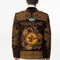 Personalized Pembrokeshire Sir Benfro Blazer Gold Puffin Celtic-inspired - Wonder Print Shop