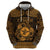 Personalized Pembrokeshire Sir Benfro Hoodie Gold Puffin Celtic-inspired - Wonder Print Shop