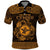 Personalized Pembrokeshire Sir Benfro Polo Shirt Gold Puffin Celtic-inspired - Wonder Print Shop