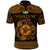Personalized Pembrokeshire Sir Benfro Polo Shirt Gold Puffin Celtic-inspired - Wonder Print Shop