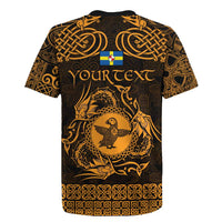 Personalized Pembrokeshire Sir Benfro Rugby Jersey Gold Puffin Celtic-inspired - Wonder Print Shop