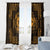 Personalized Pembrokeshire Sir Benfro Window Curtain Gold Puffin Celtic-inspired - Wonder Print Shop