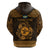 Personalized Pembrokeshire Sir Benfro Zip Hoodie Gold Puffin Celtic-inspired - Wonder Print Shop