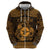 Personalized Pembrokeshire Sir Benfro Zip Hoodie Gold Puffin Celtic-inspired - Wonder Print Shop