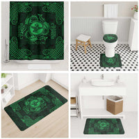 Personalized Pembrokeshire Sir Benfro Bathroom Set Green Puffin Celtic-inspired - Wonder Print Shop