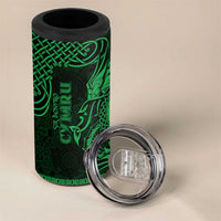 Personalized Pembrokeshire Sir Benfro 4 in 1 Can Cooler Tumbler Green Puffin Celtic-inspired - Wonder Print Shop