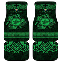 Personalized Pembrokeshire Sir Benfro Car Mats Green Puffin Celtic-inspired - Wonder Print Shop