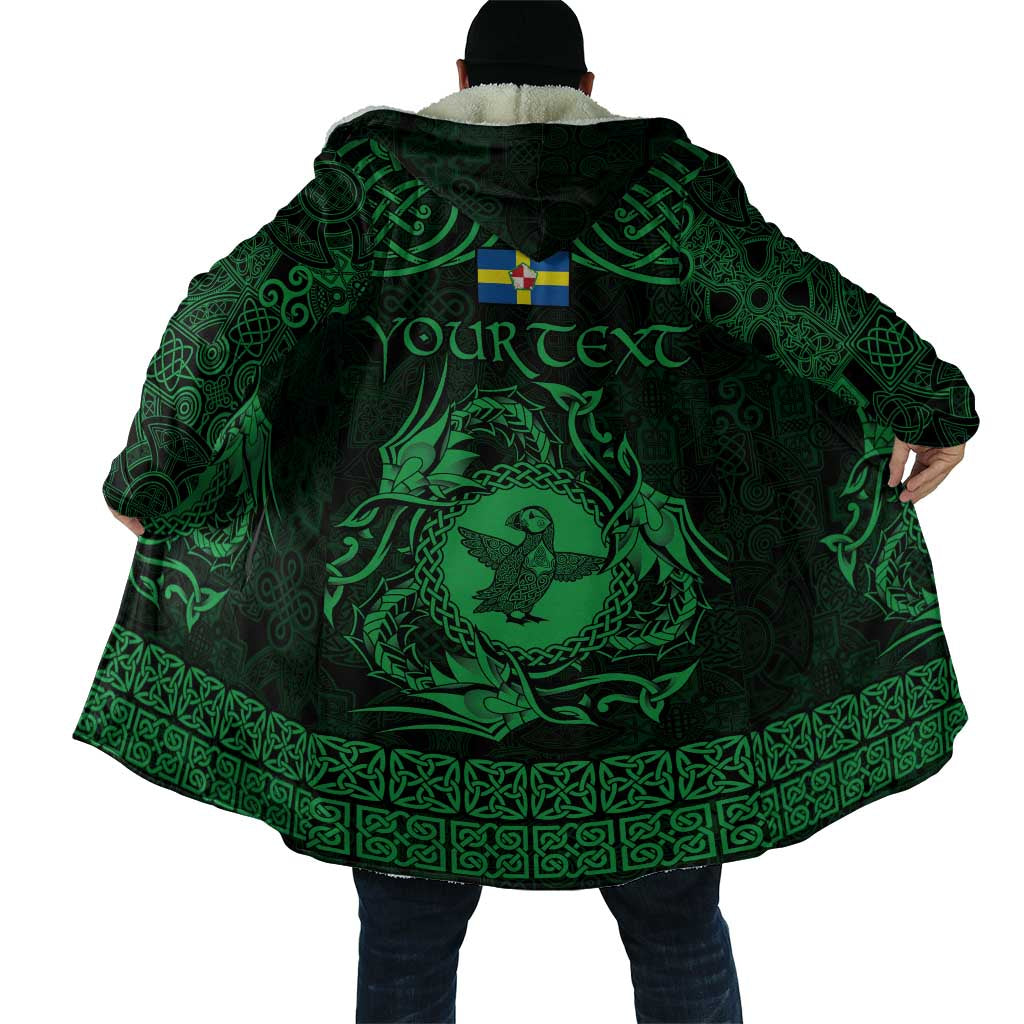 Personalized Pembrokeshire Sir Benfro Cloak Green Puffin Celtic-inspired - Wonder Print Shop