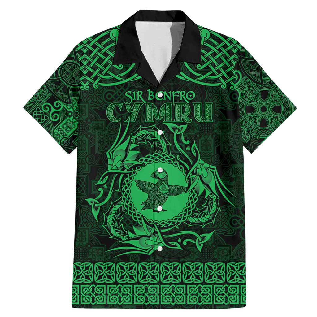 Personalized Pembrokeshire Sir Benfro Family Matching Mermaid Dress and Hawaiian Shirt Green Puffin Celtic-inspired - Wonder Print Shop