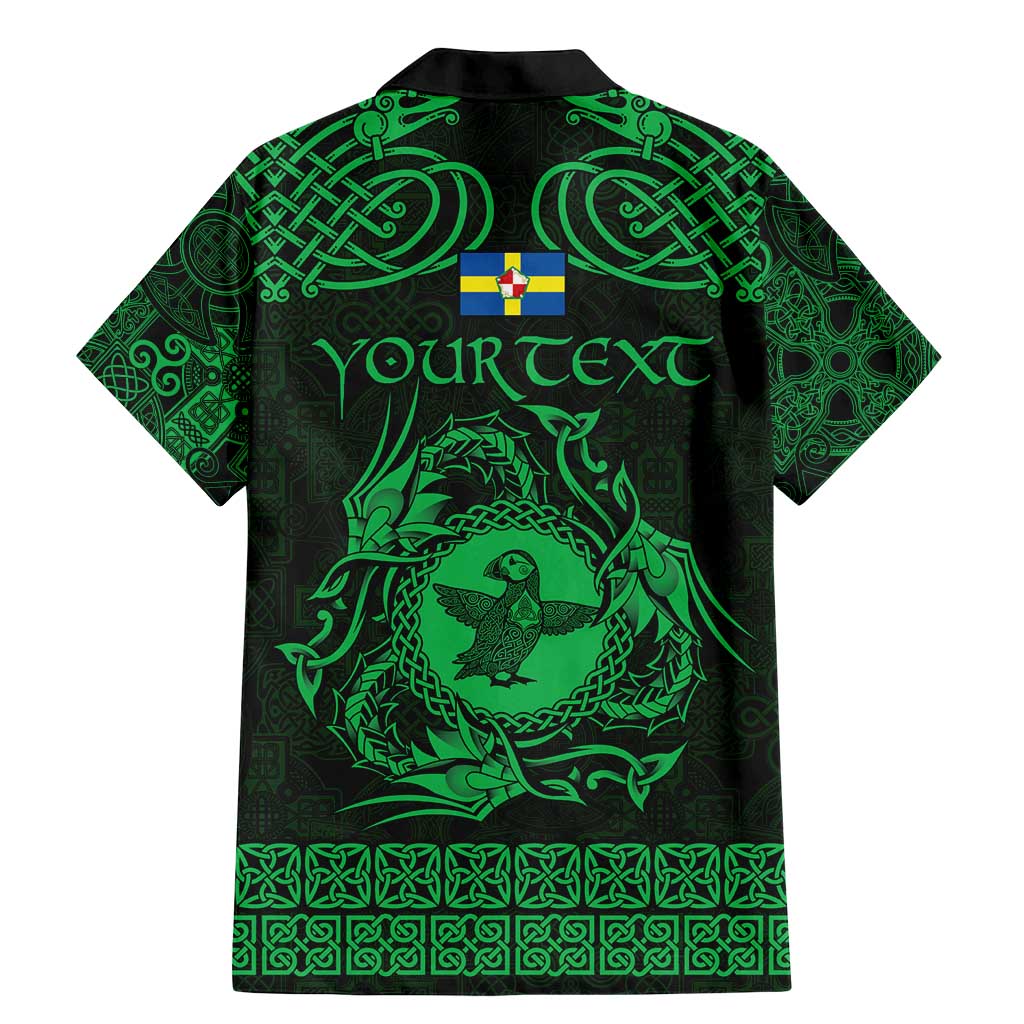 Personalized Pembrokeshire Sir Benfro Family Matching Mermaid Dress and Hawaiian Shirt Green Puffin Celtic-inspired - Wonder Print Shop