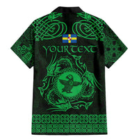 Personalized Pembrokeshire Sir Benfro Family Matching Mermaid Dress and Hawaiian Shirt Green Puffin Celtic-inspired - Wonder Print Shop