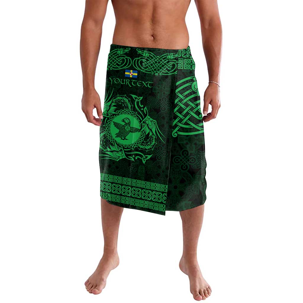 Personalized Pembrokeshire Sir Benfro Lavalava Green Puffin Celtic-inspired - Wonder Print Shop