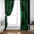 Personalized Pembrokeshire Sir Benfro Window Curtain Green Puffin Celtic-inspired - Wonder Print Shop
