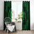 Personalized Pembrokeshire Sir Benfro Window Curtain Green Puffin Celtic-inspired - Wonder Print Shop