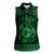 Personalized Pembrokeshire Sir Benfro Women Sleeveless Polo Shirt Green Puffin Celtic-inspired - Wonder Print Shop