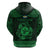 Personalized Pembrokeshire Sir Benfro Zip Hoodie Green Puffin Celtic-inspired - Wonder Print Shop