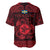 Personalized Pembrokeshire Sir Benfro Baseball Jersey Red Puffin Celtic-inspired - Wonder Print Shop