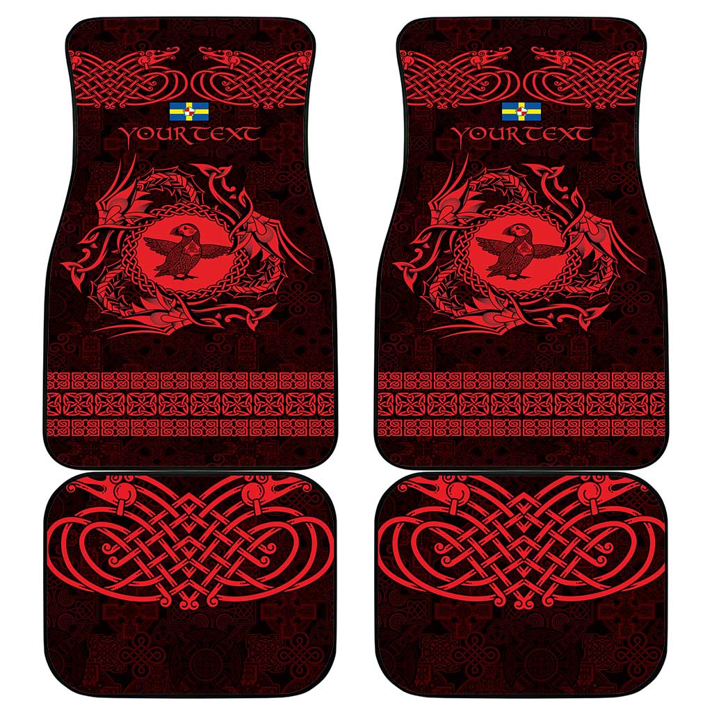 Personalized Pembrokeshire Sir Benfro Car Mats Red Puffin Celtic-inspired - Wonder Print Shop