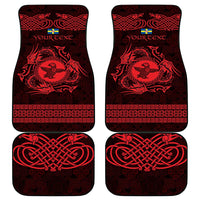 Personalized Pembrokeshire Sir Benfro Car Mats Red Puffin Celtic-inspired - Wonder Print Shop