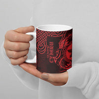 Personalized Pembrokeshire Sir Benfro Ceramic Mug Red Puffin Celtic-inspired - Wonder Print Shop