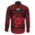 Personalized Pembrokeshire Sir Benfro Family Matching Long Sleeve Bodycon Dress and Hawaiian Shirt Red Puffin Celtic-inspired - Wonder Print Shop