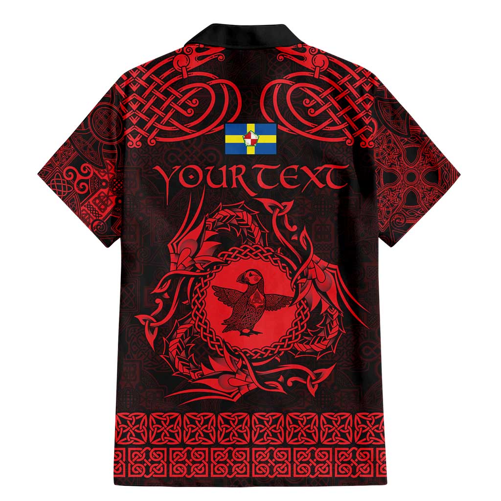 Personalized Pembrokeshire Sir Benfro Family Matching Mermaid Dress and Hawaiian Shirt Red Puffin Celtic-inspired - Wonder Print Shop
