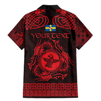 Personalized Pembrokeshire Sir Benfro Family Matching Mermaid Dress and Hawaiian Shirt Red Puffin Celtic-inspired - Wonder Print Shop