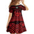 Personalized Pembrokeshire Sir Benfro Family Matching Off The Shoulder Long Sleeve Dress and Hawaiian Shirt Red Puffin Celtic-inspired - Wonder Print Shop