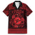 Personalized Pembrokeshire Sir Benfro Family Matching Off The Shoulder Long Sleeve Dress and Hawaiian Shirt Red Puffin Celtic-inspired - Wonder Print Shop